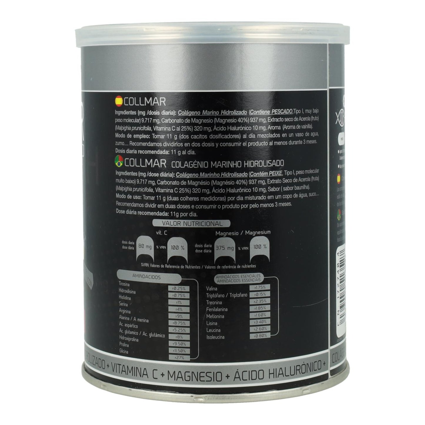 Collmar Colagénio marinho com magnésio sabor baunilha Drasanvi, 300 g
