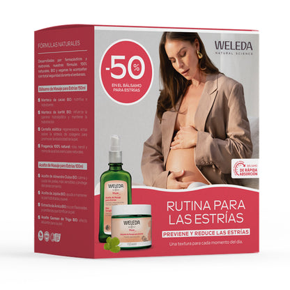 Rotina de Massagem para Estrias Weleda Duo