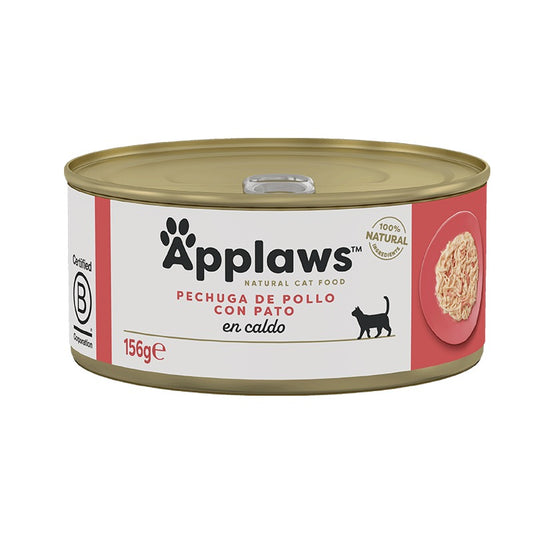 Ração Húmida para Gatos Applaws Lata Frango e Pato 156g
