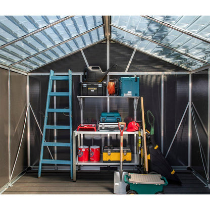 Galpão de jardim Yukon 271x332x252 cm com cobertura da Palram