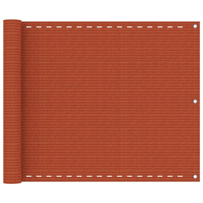 Vidaxl Toldo Para Balcón Hdpe Naranja 75x500 Cm_0