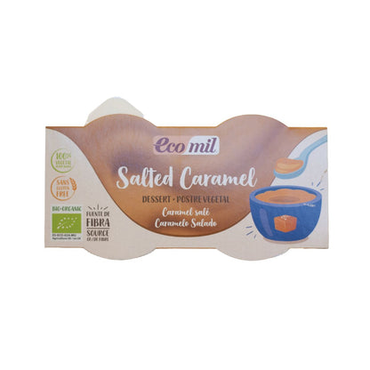 Sobremesa de Caramelo Salgado Bio Ecomil 2 unidades de 125 g