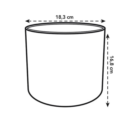 Vaso redondo reciclado Elho Ocean, azul Atlântico, 18 cm