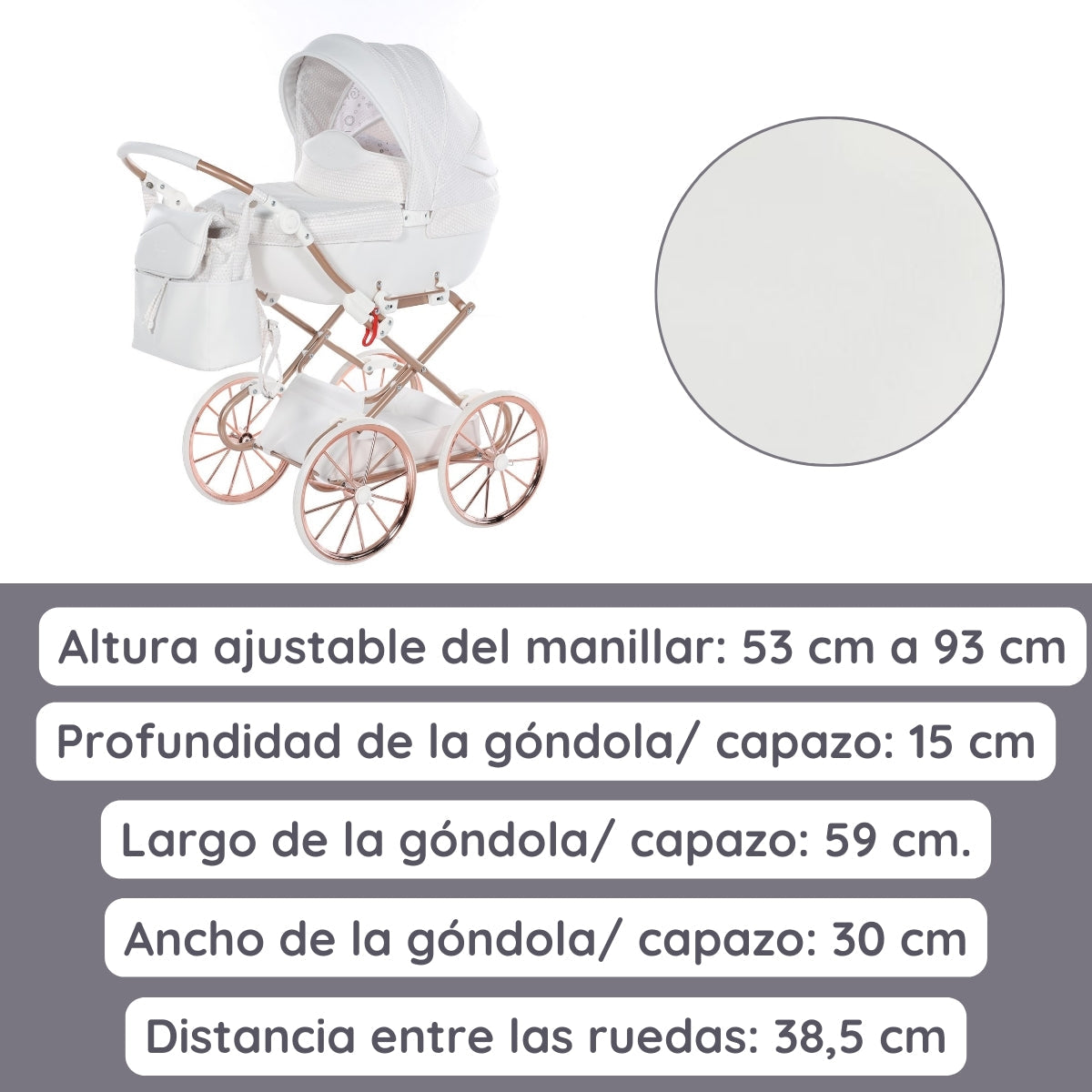 Carro De Muñecas Dolce Classic_white-cooper_3