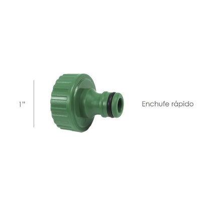 Adaptador Manguera Plastico 1 Hembra  Blister
