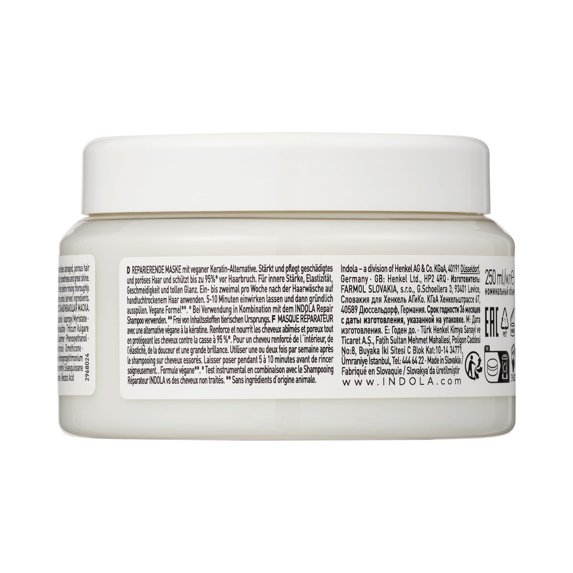 Indola Tratamiento Reparador Profesional Para Cabello Dañado 200ml – Reduce La Rotura Hasta Un 95%_2