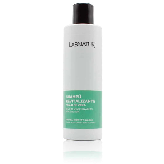 Champú Revitalizante con Aloe Vera Labnatur 250 ml | Hidratación y Suavidad | Cabello Seco o Dañado | Vegano_0