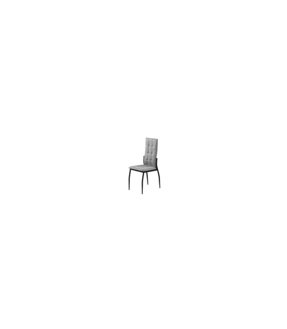 Silla Coral C-48-6 Tapizada En Textil Color Gris Claro, 98cm(alto) 40cm(ancho) 50cm(largo)_1