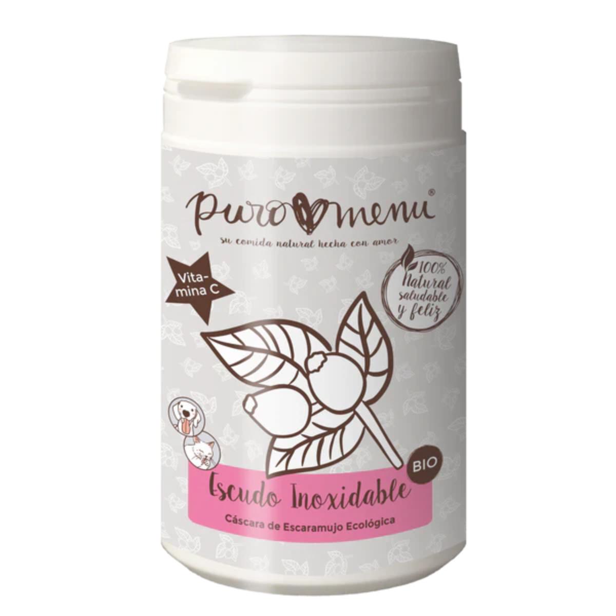 Suplemento de Casca de Rosa Mosqueta Orgânica em Aço Inoxidável para Cães e Gatos Puromenu 150 g