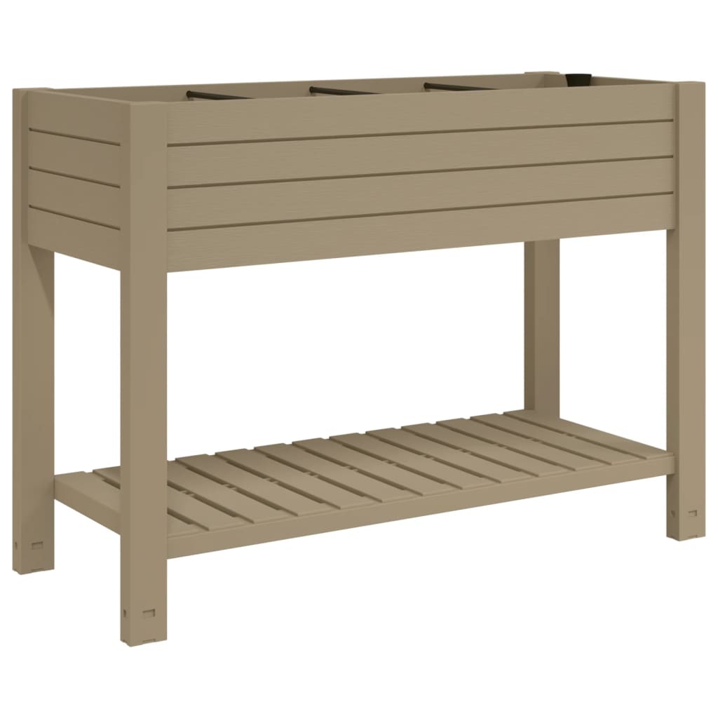 Jardinera Alta Polipropileno Marrón Claro 110x45x79 Cm_0