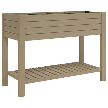 Jardinera Alta Polipropileno Marrón Claro 110x45x79 Cm_0