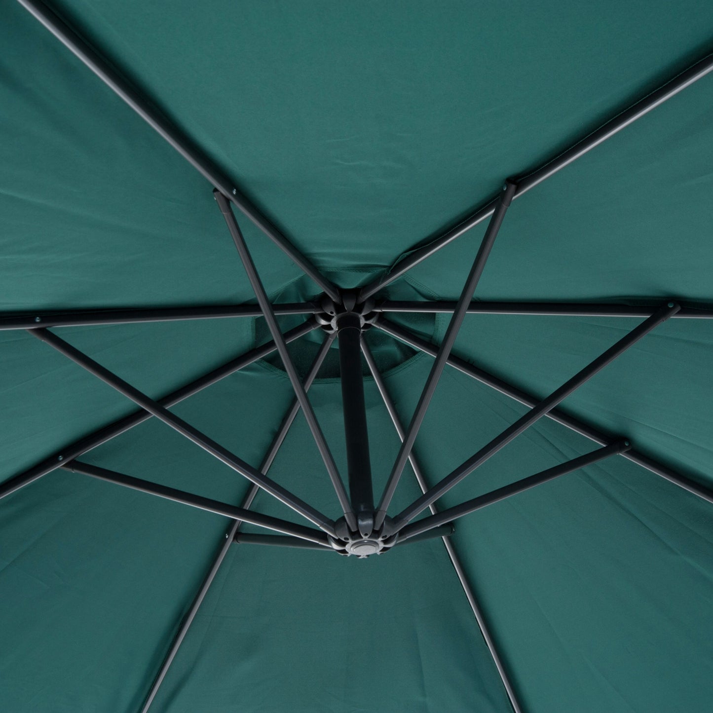 Outsunny Parasol De Jardín Grande Sombrilla Para Exterior Φ300x250cm Verde_4