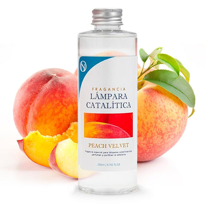 Fragancia Para Lámpara Catalítica Aroma Peach Velvet (500ml) - Elimina Malos Olores, Perfuma Y Limpia El Ambiente_0