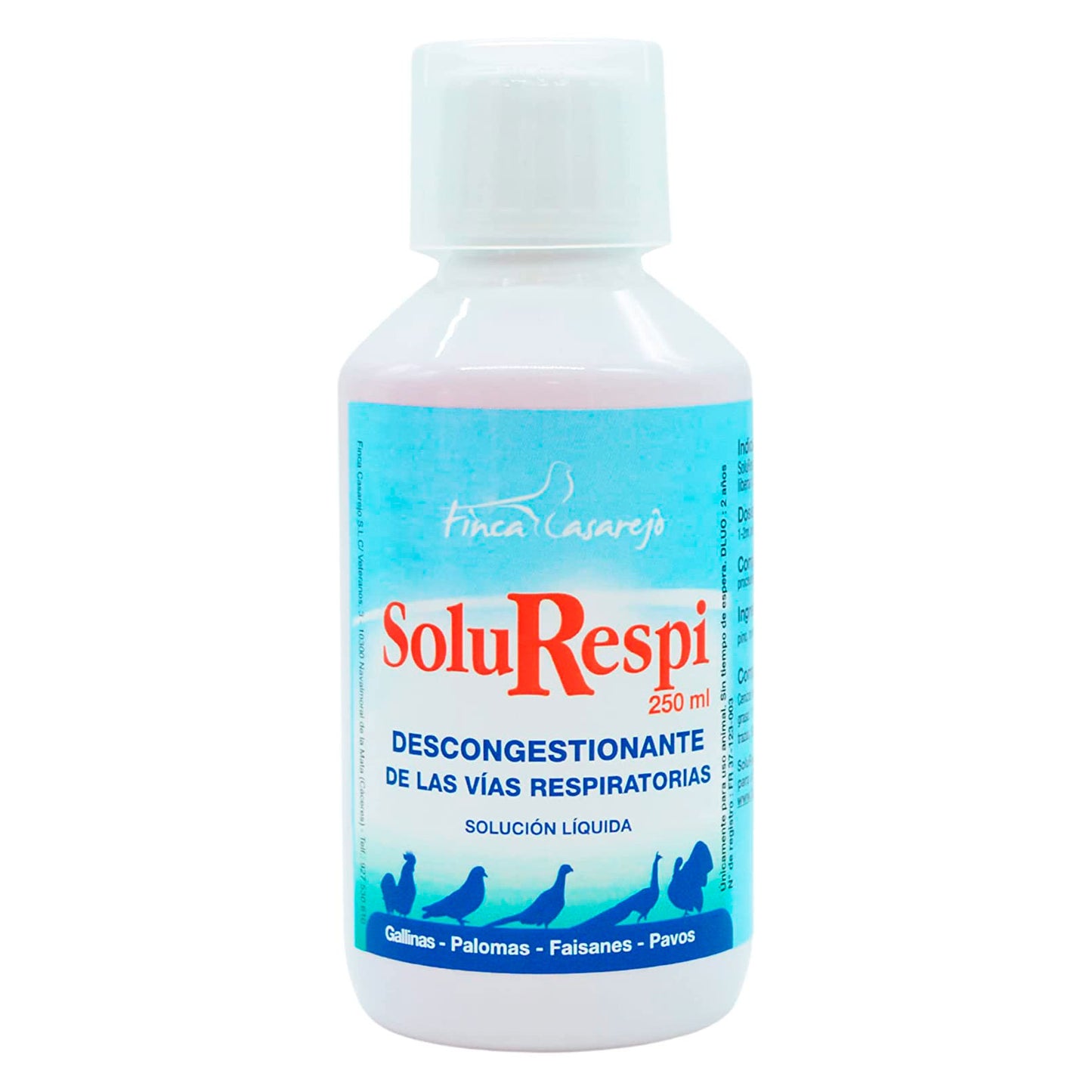 SoluRespi 250ml - Solución líquida mentolada para gallinas - Apoyo nutricional en el resfriado de las aves - 100%natural_0