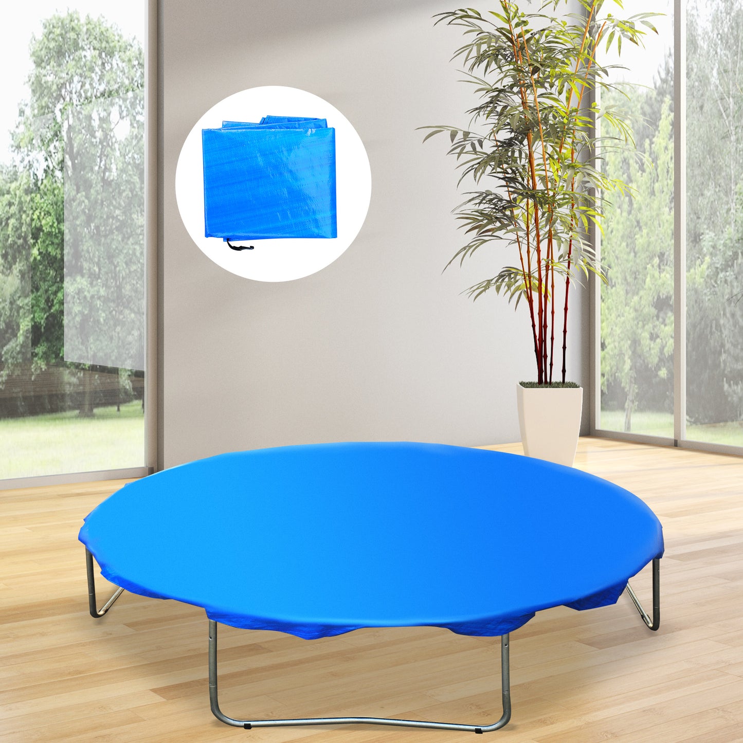 Homcom Funda Proteccion Impermeable Para Cama Elástica Trampolines_1