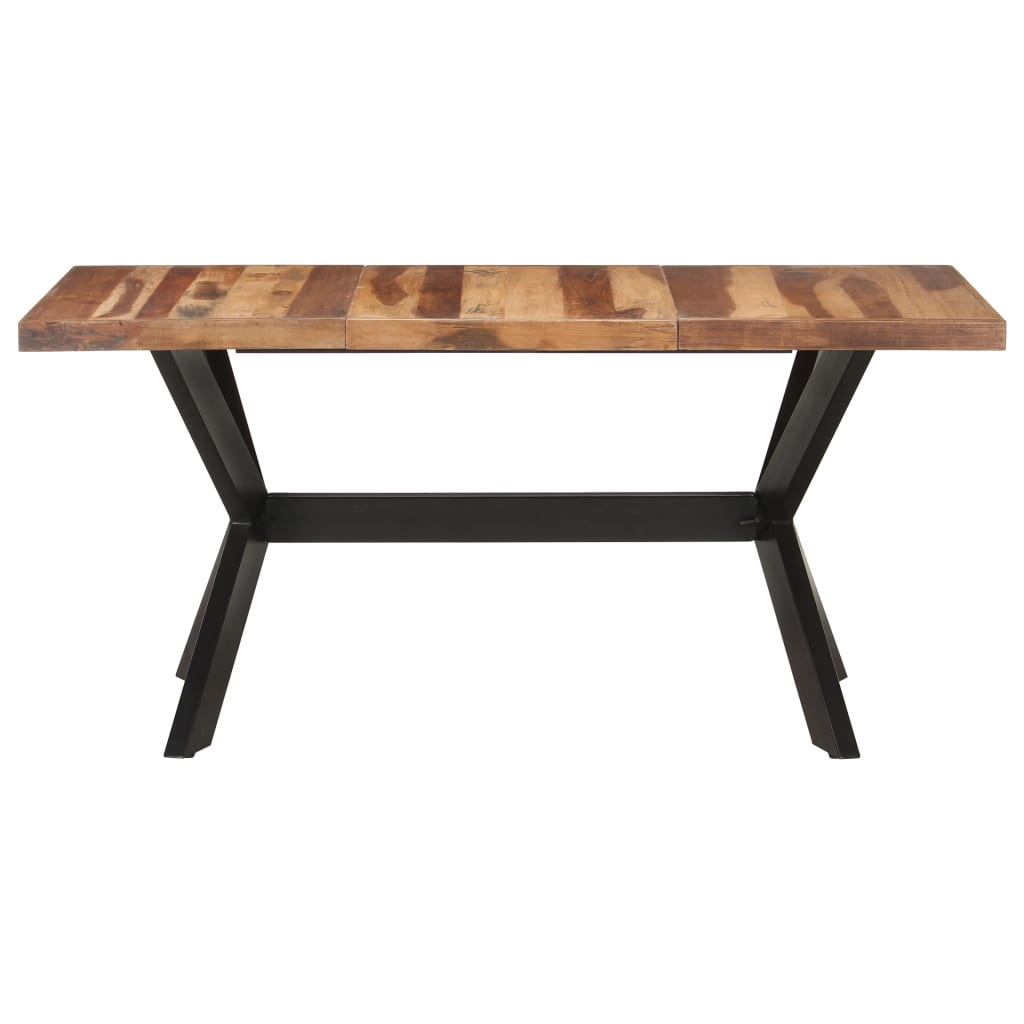 Mesa De Comedor De Madera Acacia Acabado Miel 160x80x75 Cm_0