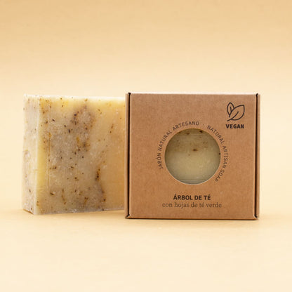 Jabón Natural Artesano de Árbol de Té Labnatur 100 g | Purifica y Regula el Sebo | Piel Mixta o Grasa | Vegano_2