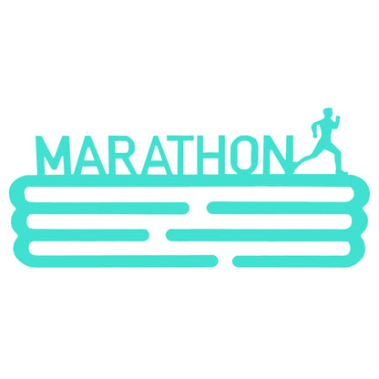 Medallero Maratón Turquesa Well Home Para 15 Medallas - Regalo Original Para Runners_0