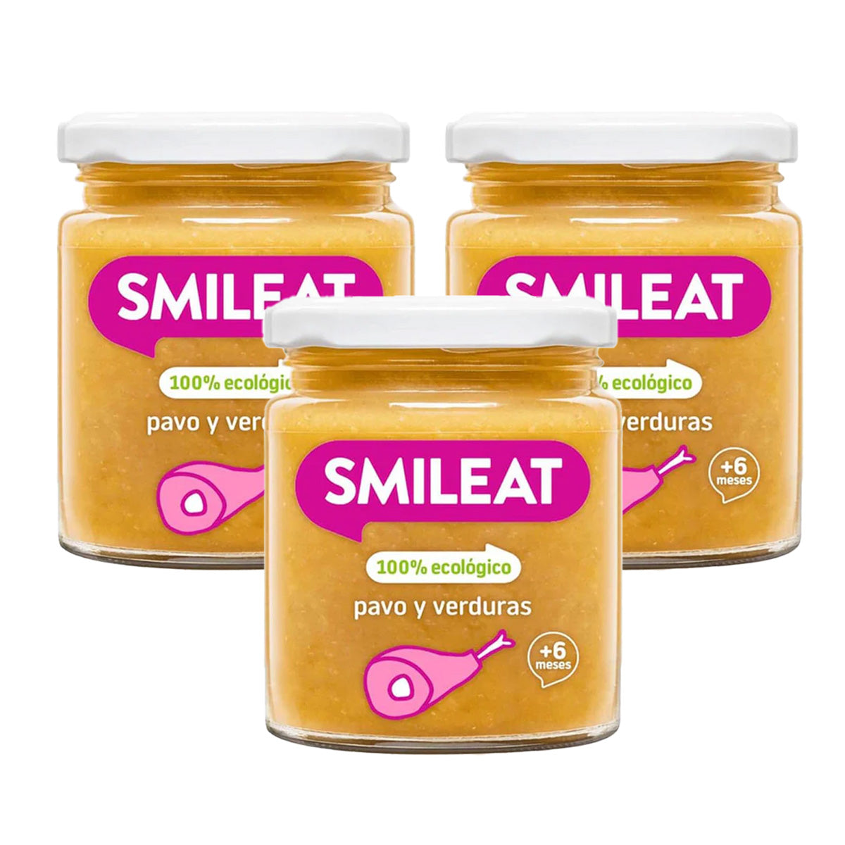 PROMOÇÃO 3x Smileat Peru Biológico e Vegetais em Pote +6 meses 230g