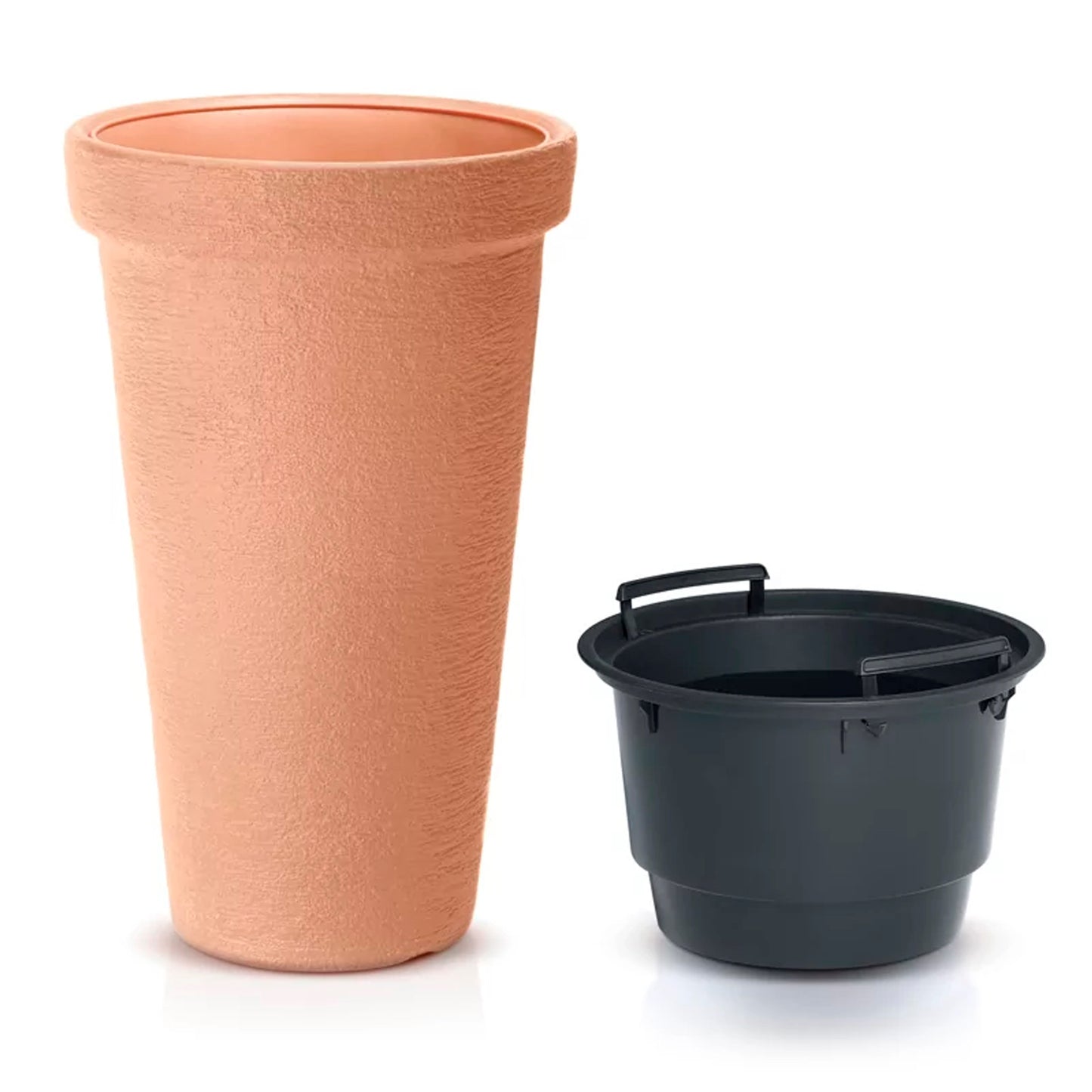 Maceta Classic Tower 86l., Con Depósito, Dimensiones (mm) 480x480x790, Color Ladrillo