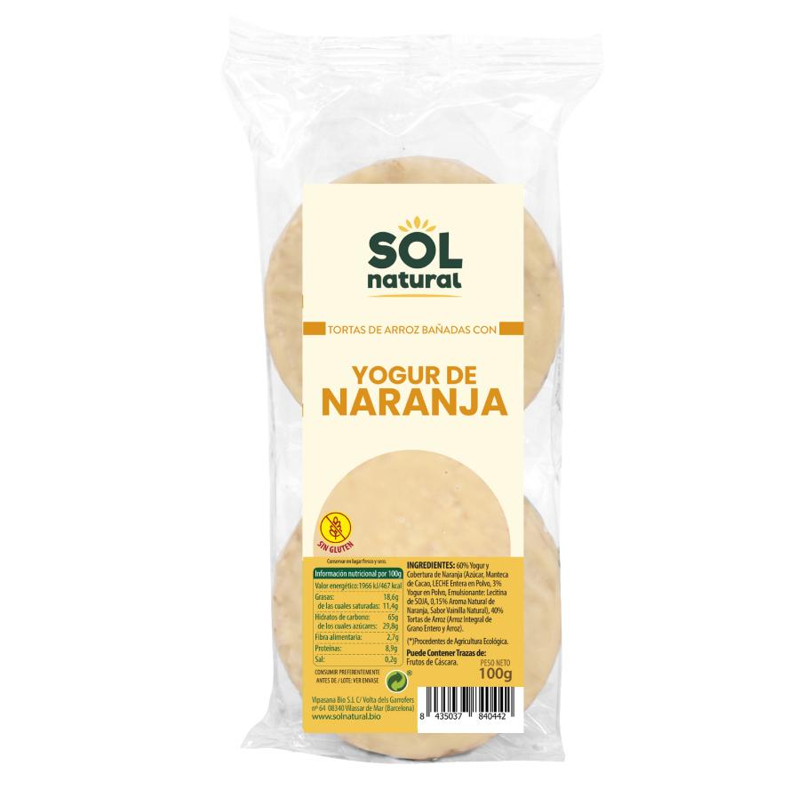 Bolinhos de Arroz com Iogurte Natural e Laranja Sol 100g