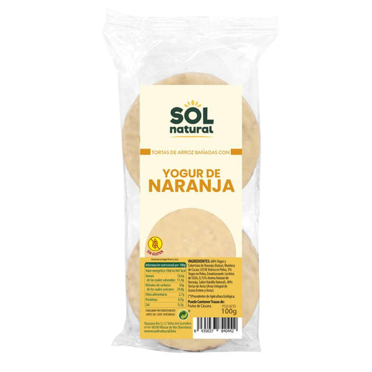 Bolinhos de Arroz com Iogurte Natural e Laranja Sol 100g