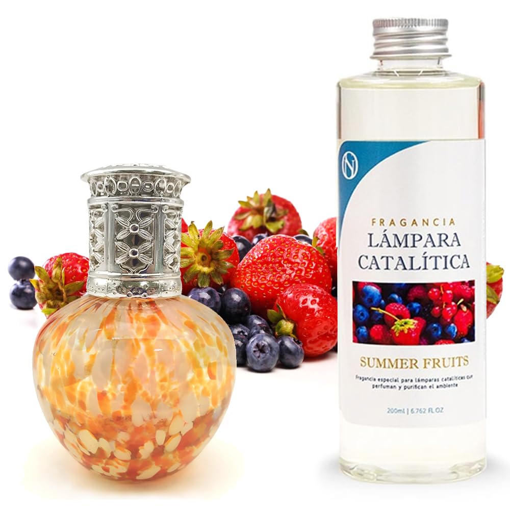 Lámpara Catalítica Drops Orange + Aroma Summer Fruits 500ml - Elimina Olores, Perfuma Y Mejora La Calidad Del Aire_0
