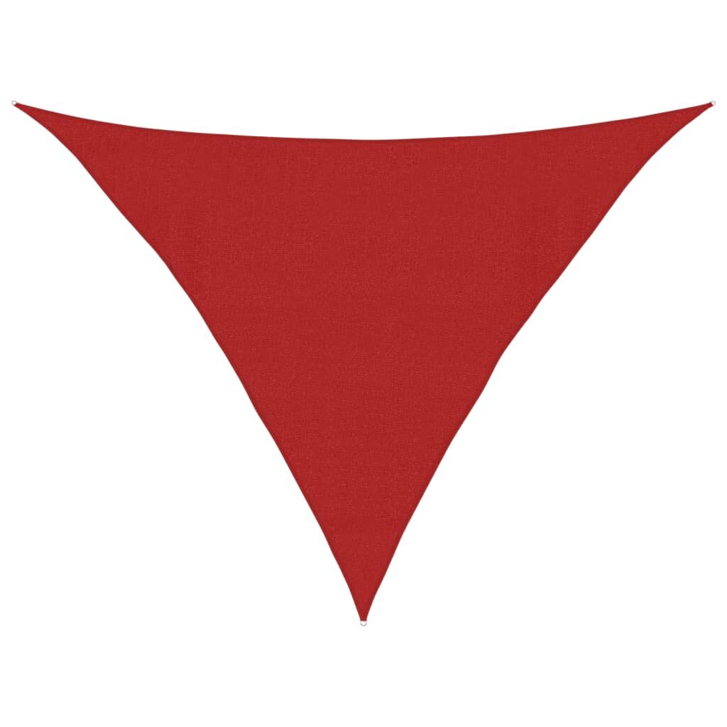 Vidaxl Toldo De Vela Hdpe Rojo 160 G/m² 4x4x5,8 M_0