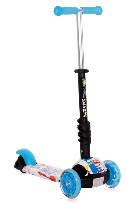 Patinete Infantil Con Asiento Y Respaldo Smart Plus Blue Tracery_4