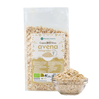 Flocos de Aveia Finos Sem Glúten ECO Planeta Huerto 500 g