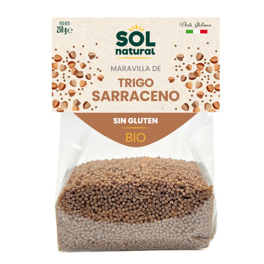 Pasta Maravilla de Trigo Sarraceno Sin Gluten Bio Sol Natural 250 g