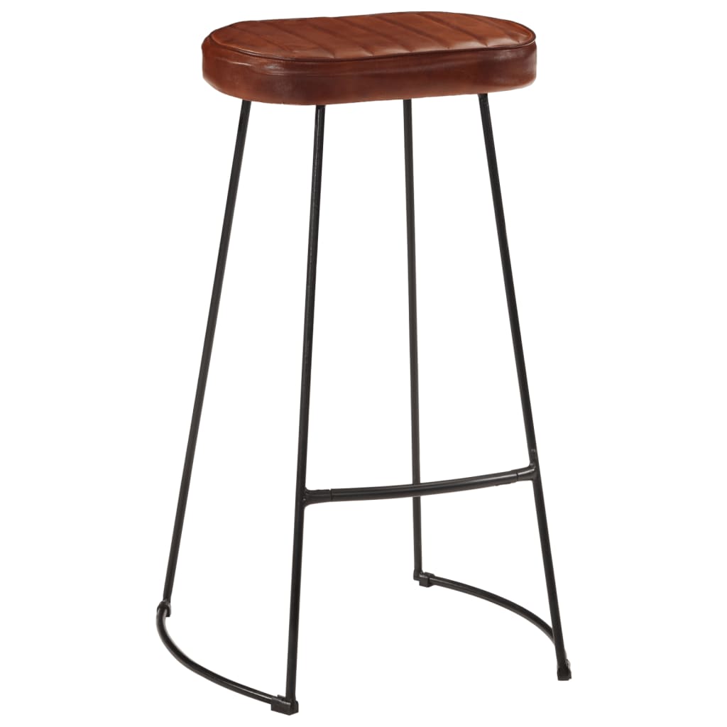Taburetes De Bar Gavin 2 Uds Marrón Oscuro 44x37,5x78 Cm_0
