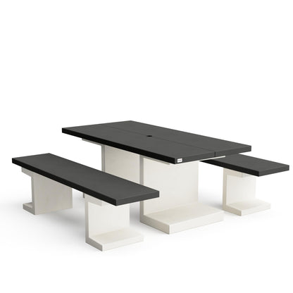 Conjunto de piquenique Tuozi Kitaway preto e branco