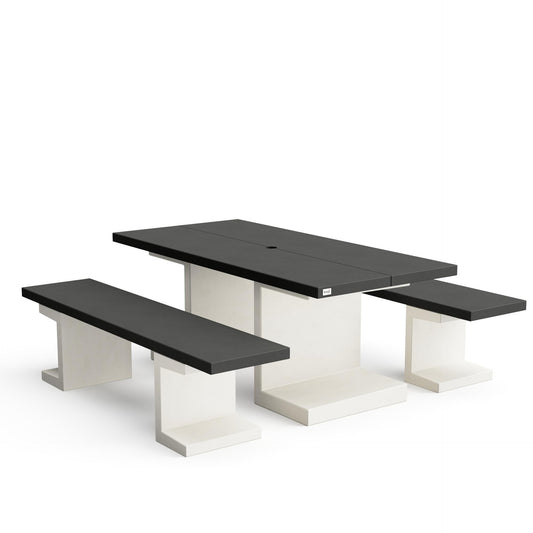 Conjunto de piquenique Tuozi Kitaway preto e branco