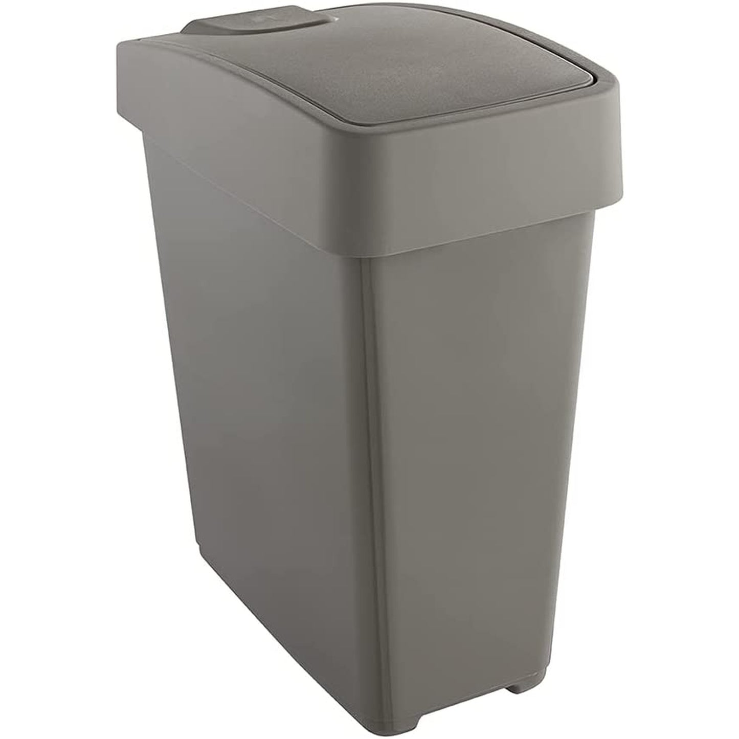 Cubo De Basura Premium Eco Con Tapa Abatible, Tacto Suave, 25 L, Magne, Color Gris_1