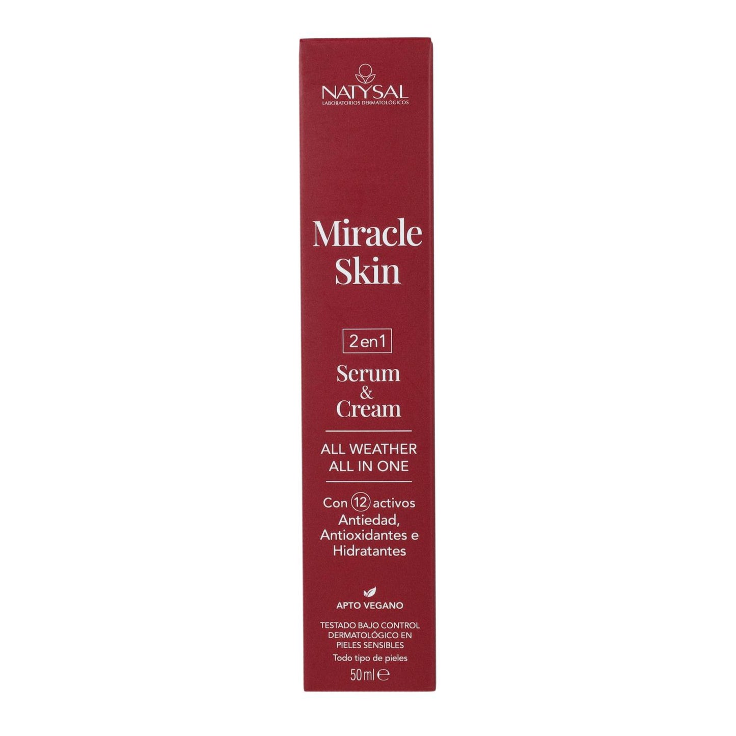 Miracle Skin Serum e Creme 2 em 1 Natysal 50 ml