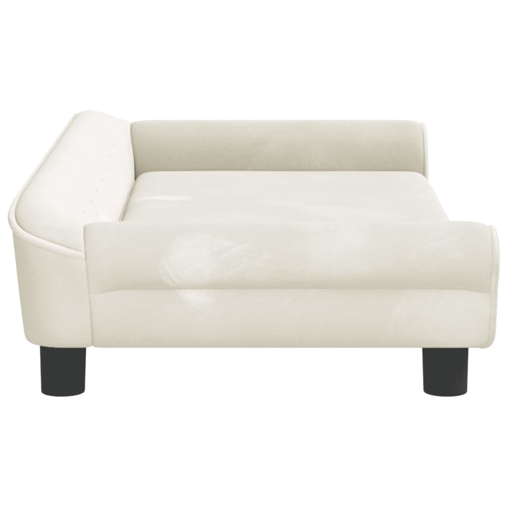 Cama Para Perros De Terciopelo Crema 100x50x21 Cm / Vetonek_1