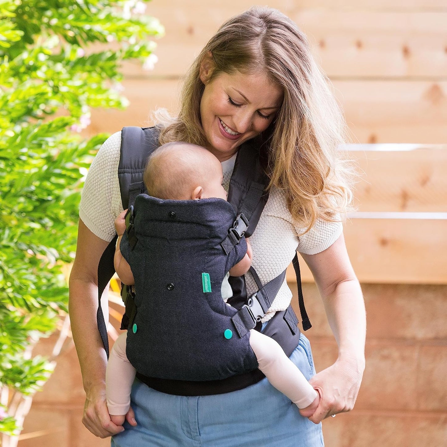 Infantino Mochila Portabebé Flip Advanced 4-en-1, Ergonómica, Convertible, Para Recién Nacidos De 3,6-14,5 Kg, Negro_4