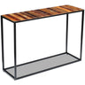 Mesa de consola de madeira maciça reciclada 110x35x76 Cm