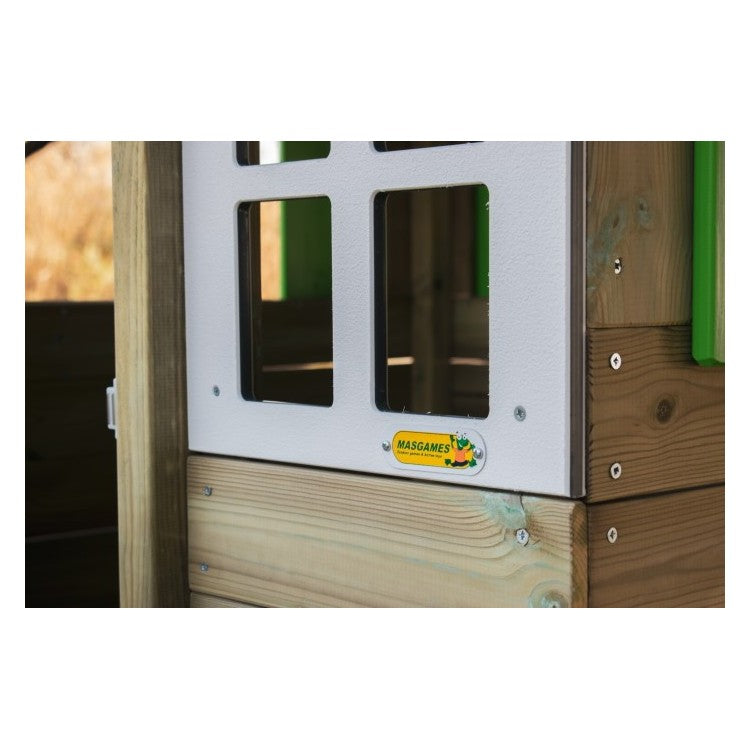 Casita De Madera Masgames Lollipop Elevada Verde._5