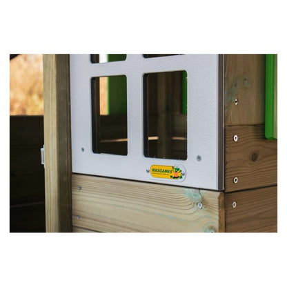 Casita De Madera Masgames Lollipop Elevada Verde._5