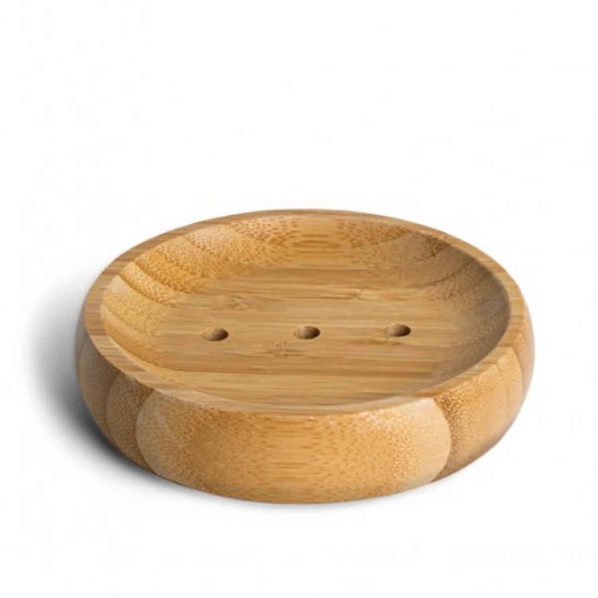 Saboneteira retangular em bambu FSC 12 x 8 x 1,5 cm aprox.