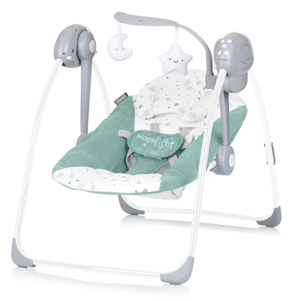 Columpio Eléctrico Para Bebé Moonlight Pastel Green_0