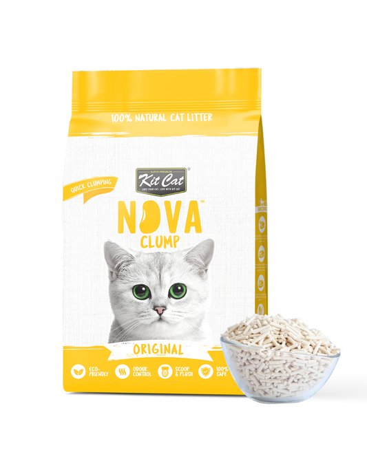 Kit de areia para gatos Eco SoyaClump - Areia para gatos original de 7 litros