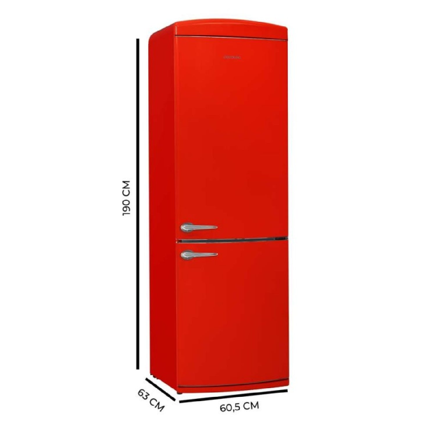 Cecotec Frigorífico Combi 2 Puertas Retro De 294l Bolero Coolmarket Combi Origin 294+ Red E_2