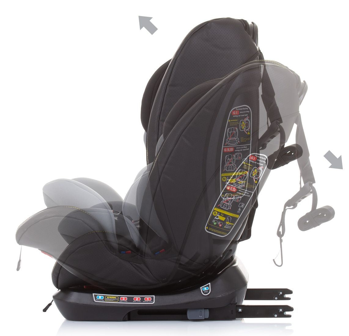 Silla De Auto Dual Grupo 0-1-2-3 Techno 360º Glacier_2