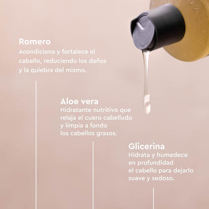 Pack de 2 Champôs Urtekram Alecrim para cabelos finos 500 ml
