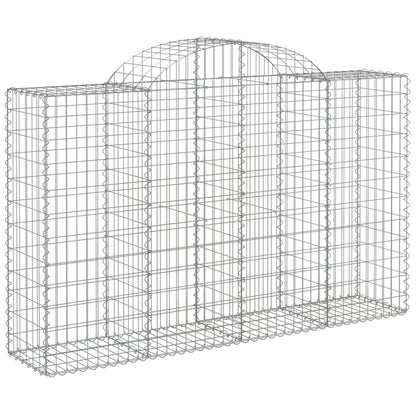 Cestas Gaviones 13 Uds Forma De Arco Hierro 200x50x120/140 Cm_2