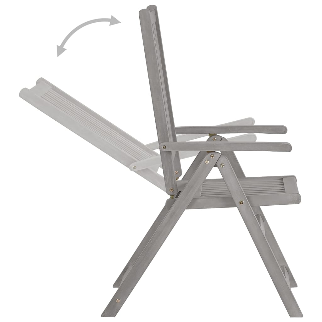 Juego De Comedor Para Jardín 7 Piezas Madera Maciza Acacia / Vetonek_2
