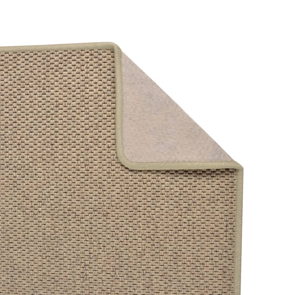 Alfombra De Pasillo Con Aspecto De Sisal Color Arena 50x250 Cm / Vetonek_2